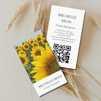 QR code Botanical Sunflowers Photo Floral Designer