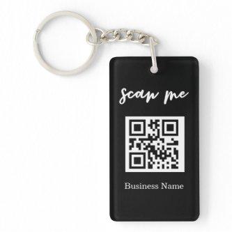 QR Code  Your Logo Custom Keychain