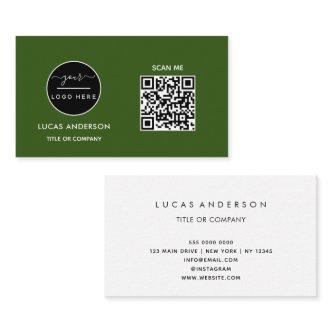 QR Code Business Logo | Black Modern Professional