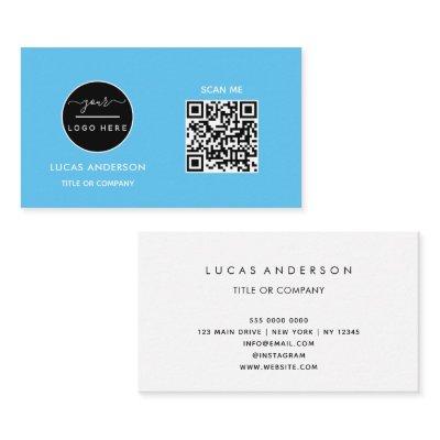 QR Code Business Logo | Black Modern Professional