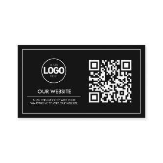 QR Code Business Logo Card | Modern Minimalist