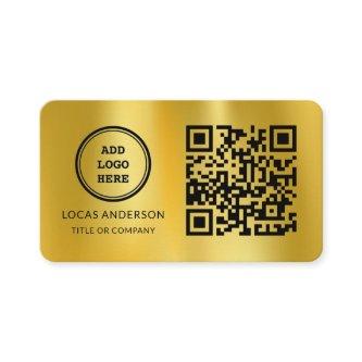 QR Code Business Logo | Gold Modern Professional