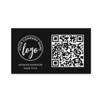 QR Code Business Logo | Modern Professional Black