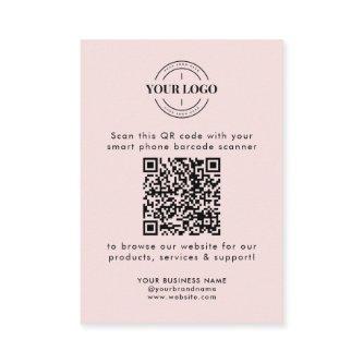 QR Code Business Website Scan Me Social Media Logo