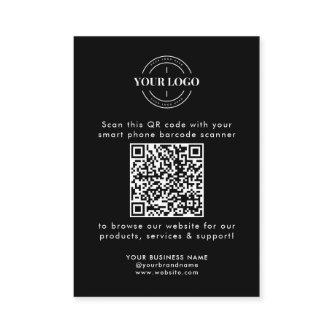 QR Code Business Website Scan Me Social Media Logo