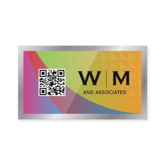 QR Code | Colorful Geometric Background
