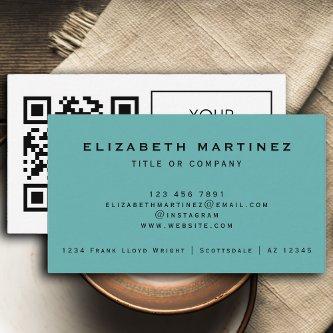 QR Code Company Logo Professional Front and Back