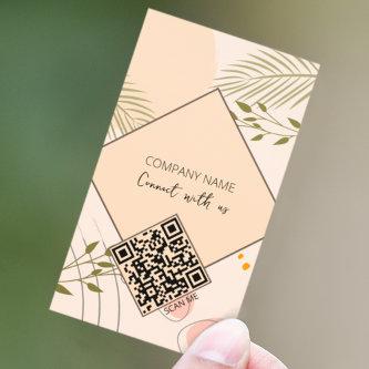 QR Code Connect With Us Boho