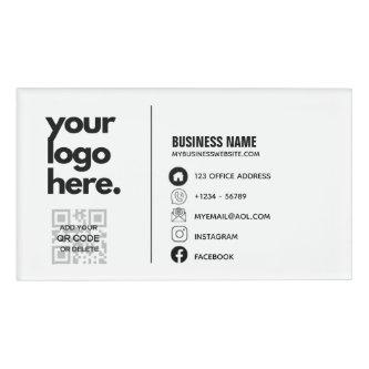 Qr Code Corporate  Design Logo  Name Tag