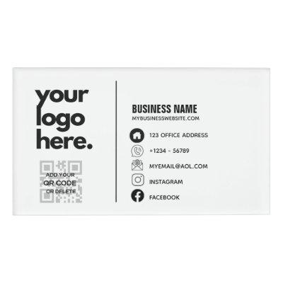 Qr Code Corporate  Design Logo  Name Tag