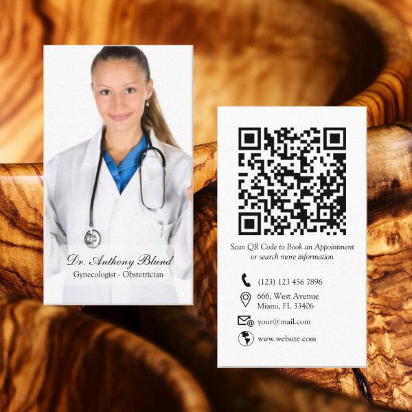 QR code Elegant OBGYN Obstetrician Gynecologist Bu