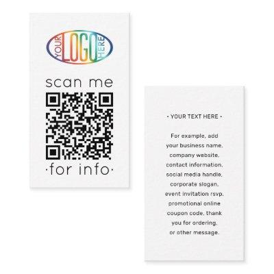 QR Code Generator & Logo Modern Minimal Vertical