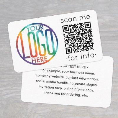 QR Code Generator & Logo Modern Minimalist White