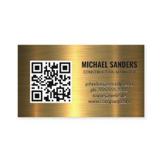 QR Code | Gold Metallic Background