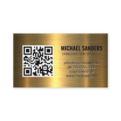 QR Code | Gold Metallic Background