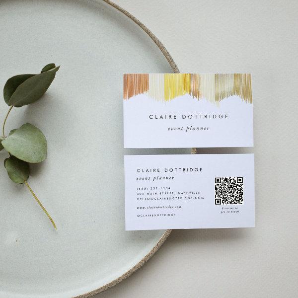 QR Code Gold Modern Fringe