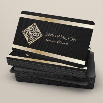 QR Code Gold Modern Profile