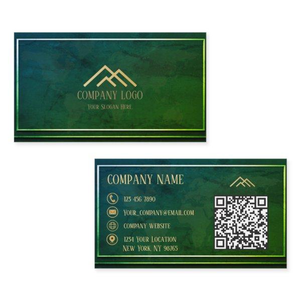 Qr Code Green Modern Minimalist Professional
