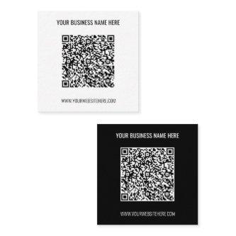 QR Code Info Custom Text and Colors