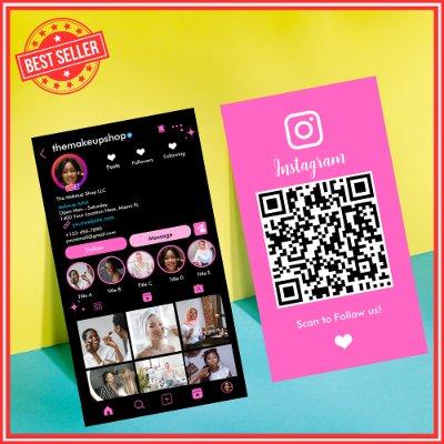QR Code Instagram Social Media Modern Influencer