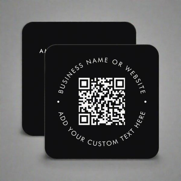 QR Code l Professional Black & White Marketing Square