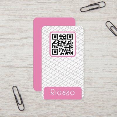 QR Code Lined Pattern Personalized