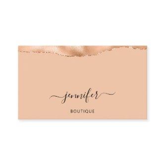 QR Code Logo Abstract Copper Peach Salmon