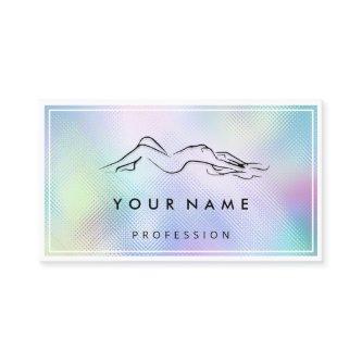 QR CODE Logo Body Sculpting Massage Blue Framed Bu