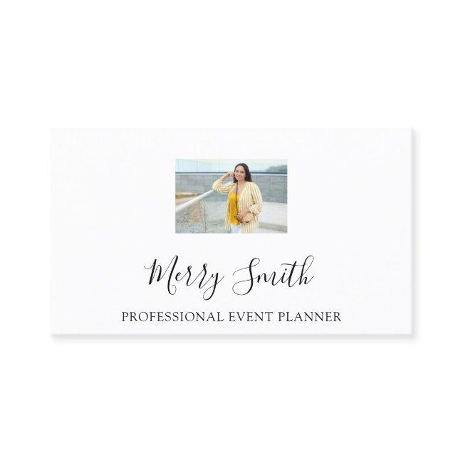 QR Code Logo Custom Photo Black White
