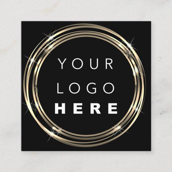 QR Code Logo Online Shop Black White Minimalism Square