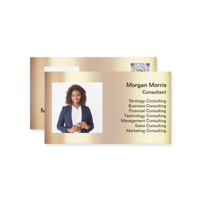 QR Code Logo Photo Professional Company Corporate