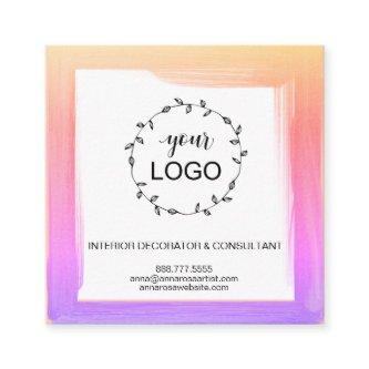 *~* QR Code LOGO - Social Media Icons Bold Colors Square