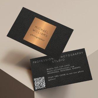 QR CODE modern gold black luxury professional