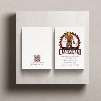 QR Code Modern Handyman Maintenance Rustic Tools