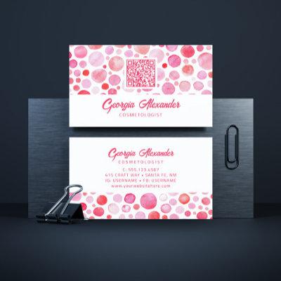 QR Code Modern Trendy Abstract Cosmetologist