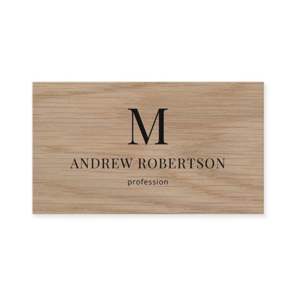 QR Code Monogram Wood Pattern