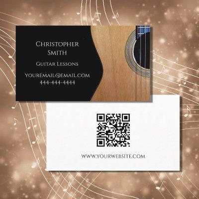 QR code Music Lessons Guitar Black White