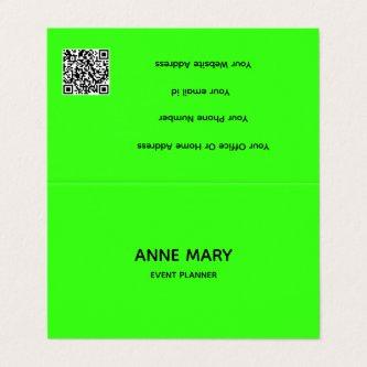 QR Code Neon Green Modern Colorful Events Cool
