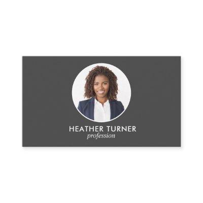 QR CODE or Logo Professional Headshot Photo GRAY