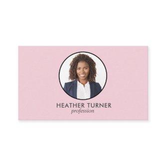 QR CODE or Logo Professional Headshot PINK PHOTO