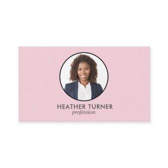 QR CODE or Logo Professional Headshot PINK PHOTO