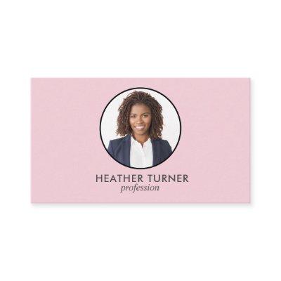 QR CODE or Logo Professional Headshot PINK PHOTO