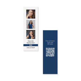 QR Code Photo Degree Graduate Graduation Name  Calling Card
