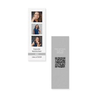 QR Code Photo Degree Graduate Graduation Name  Calling Card