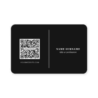 QR code professional minimalist social media black