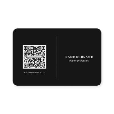 QR code professional minimalist social media black