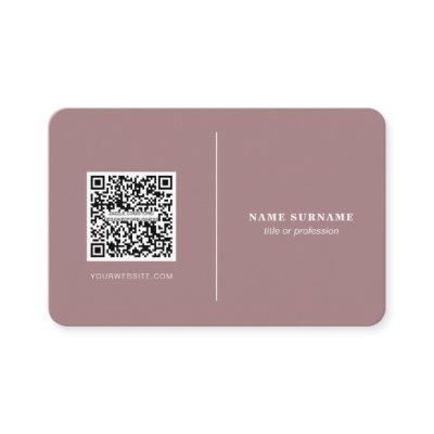QR code professional minimalist social media clean