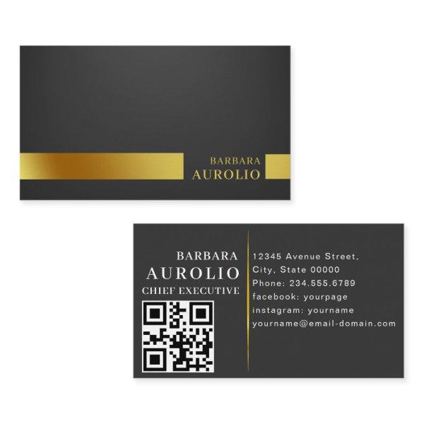 QR Code | Rustic Kraft Modern Stylish Professional