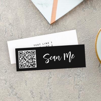 QR code Scan me Professional Small Business Blush Mini