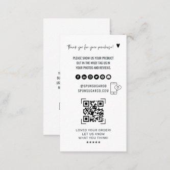 QR Code Scan Review Us | Product Thank You